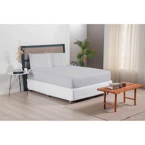 Jogo de Lençol Casal King Size Versatile Ponto Palito Simples 3 Peças Micropercal 300 Fios