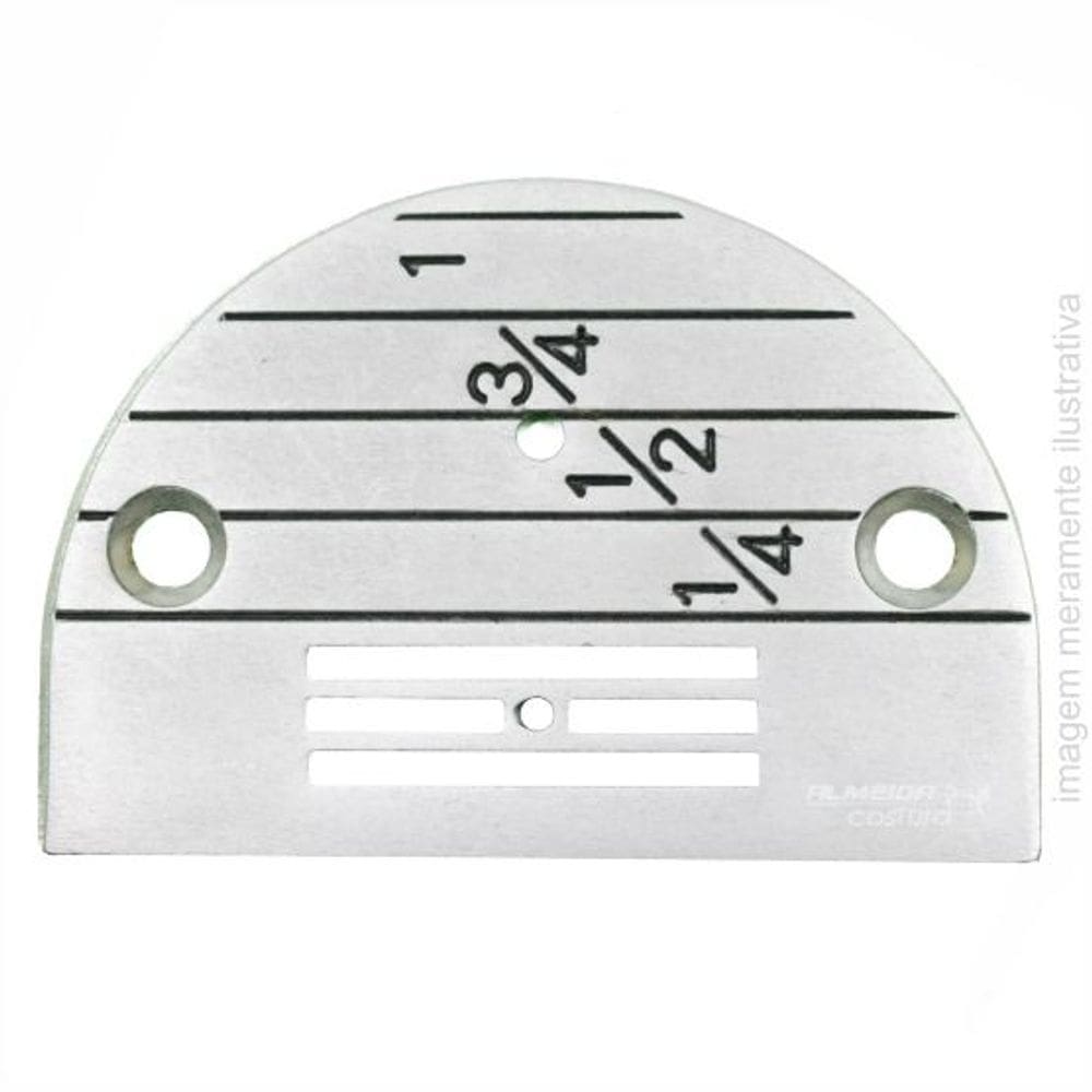 Chapa Da Agulha Da Costura Reta Industrial 4 Carreira Leve - 52033