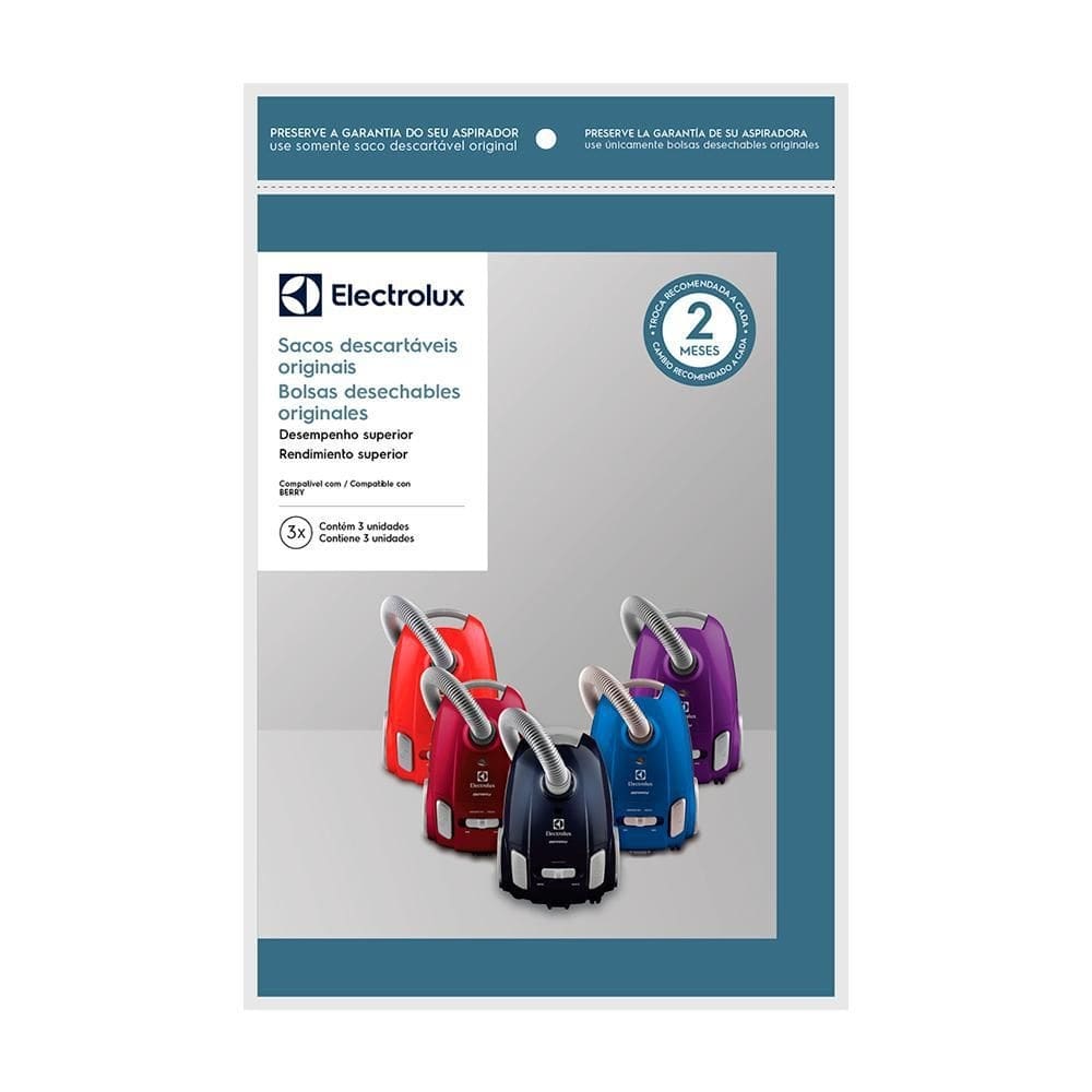 Saco descartável electrolux berry sbebe kit 3 und
