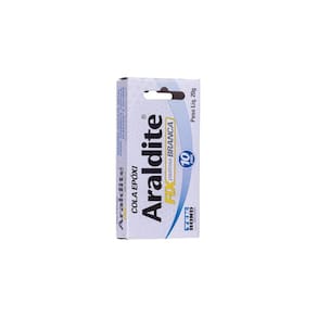 Araldite cola adesiva epoxi 10mm 20g branca durepoxi pastosa