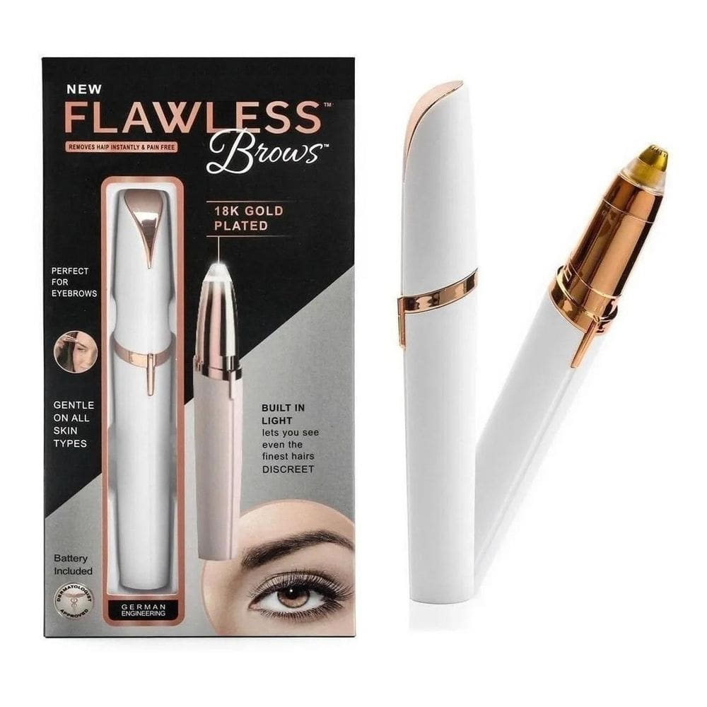 Removedor de pelos sobrancelhas facial flawless fashion