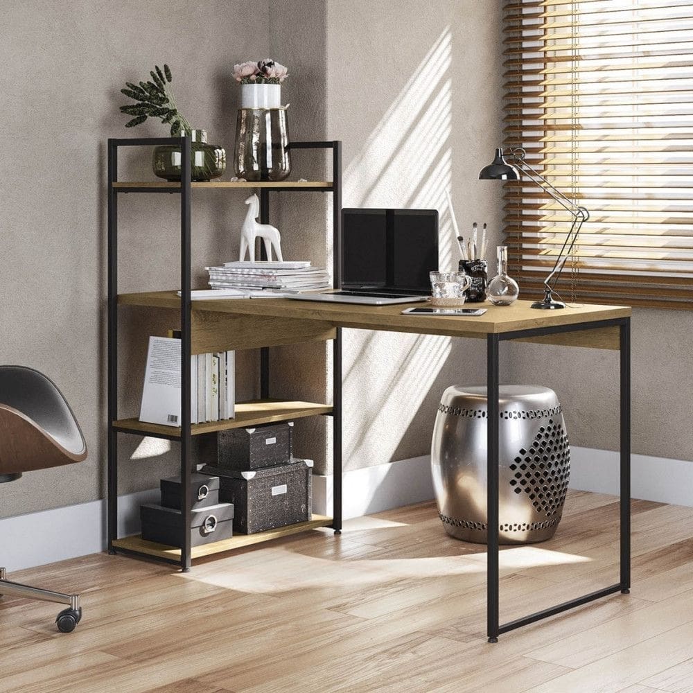 Mesa Para Computador LI010 com 3 Prateleiras Industrial Kappesberg