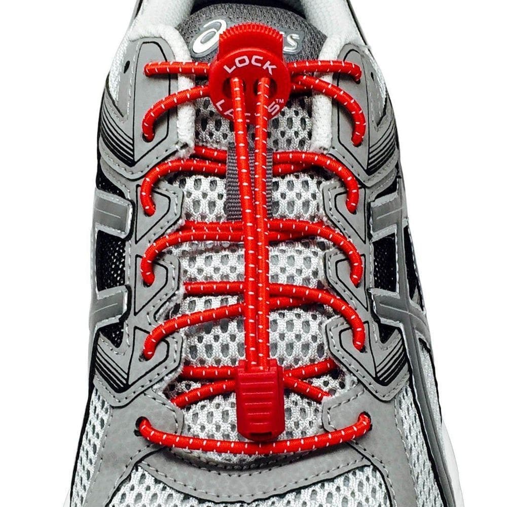Cadarço elastico lock laces vermelho
