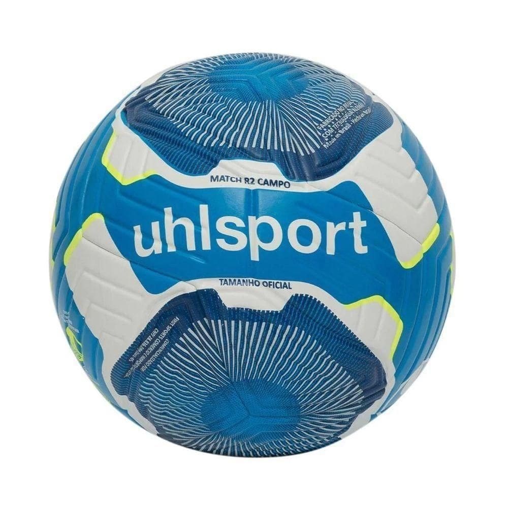 Bola De Futebol De Campo Uhlsport Campo Match R2 - Brasileirão Série B, C, D Tamanho Unico Cor Azul