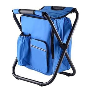 Cadeira Mochila Banqueta Bolsa Semi Termica 2 Em 1 Portatil Praia Pesca Camping Conserva Alimentos