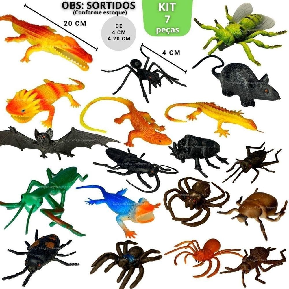 Insetos de brinquedo susto pegadinha barata escorpião aranha