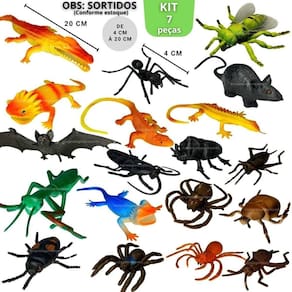 Insetos de brinquedo susto pegadinha barata escorpião aranha