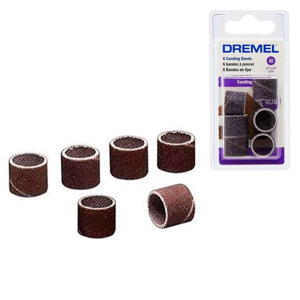 Tubo de lixa 1/2 6 un g60 para micro retíficas 408 dremel