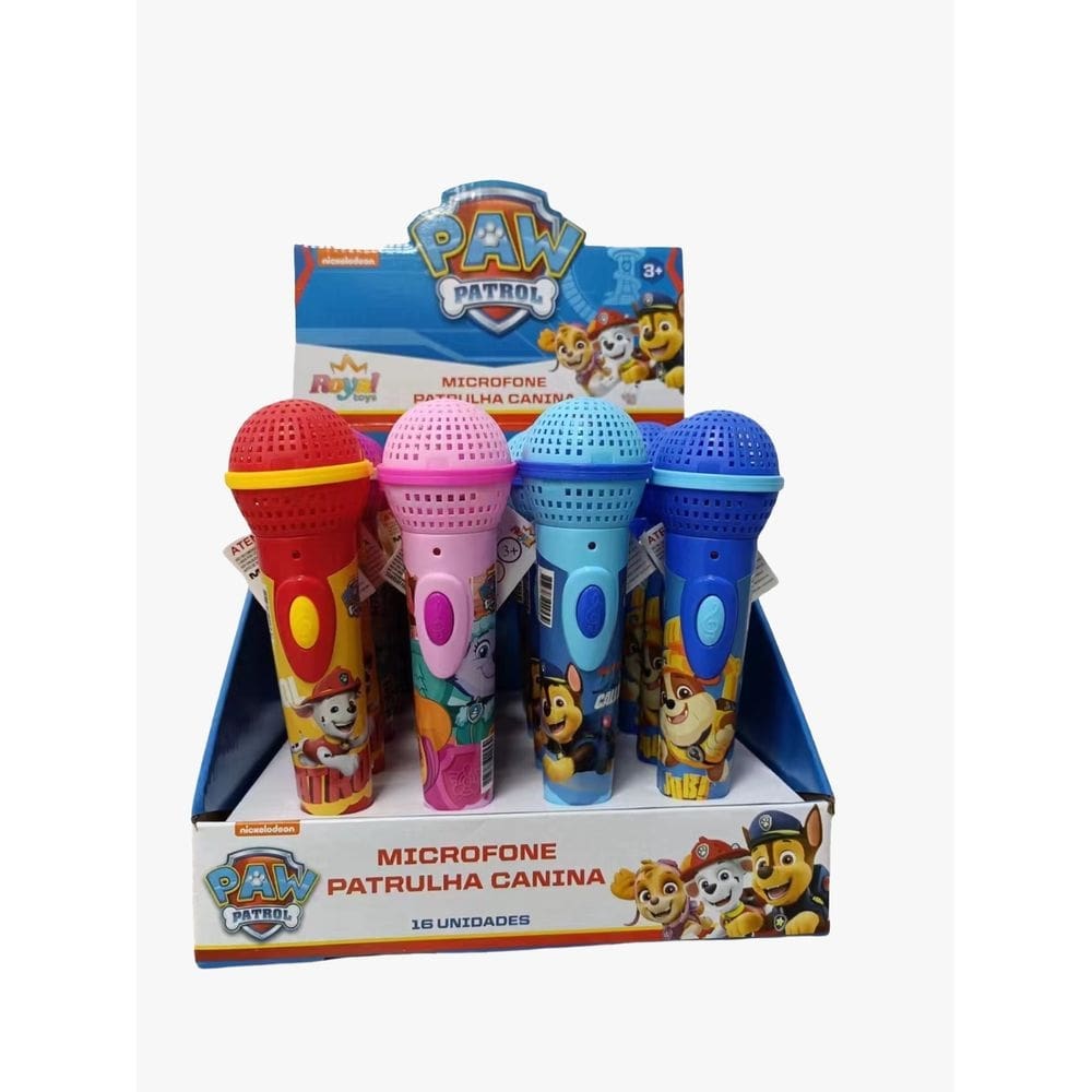 MICROFONE de Brinquedo - PATRULHA CANINA - Display c/ 16 uni