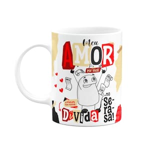 Caneca Flork Namorados - Amor maior que as dívidas