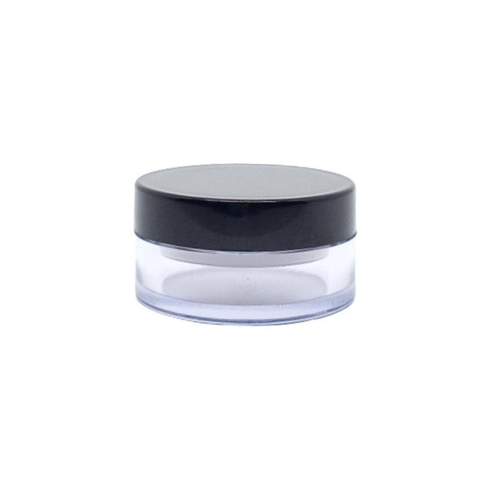 Potinho 10g plástico sombras pomadas cremes c peneira 25und