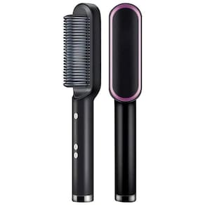 Escova pente secadora profissional 3 em 1 seca modela cabelo bivolt