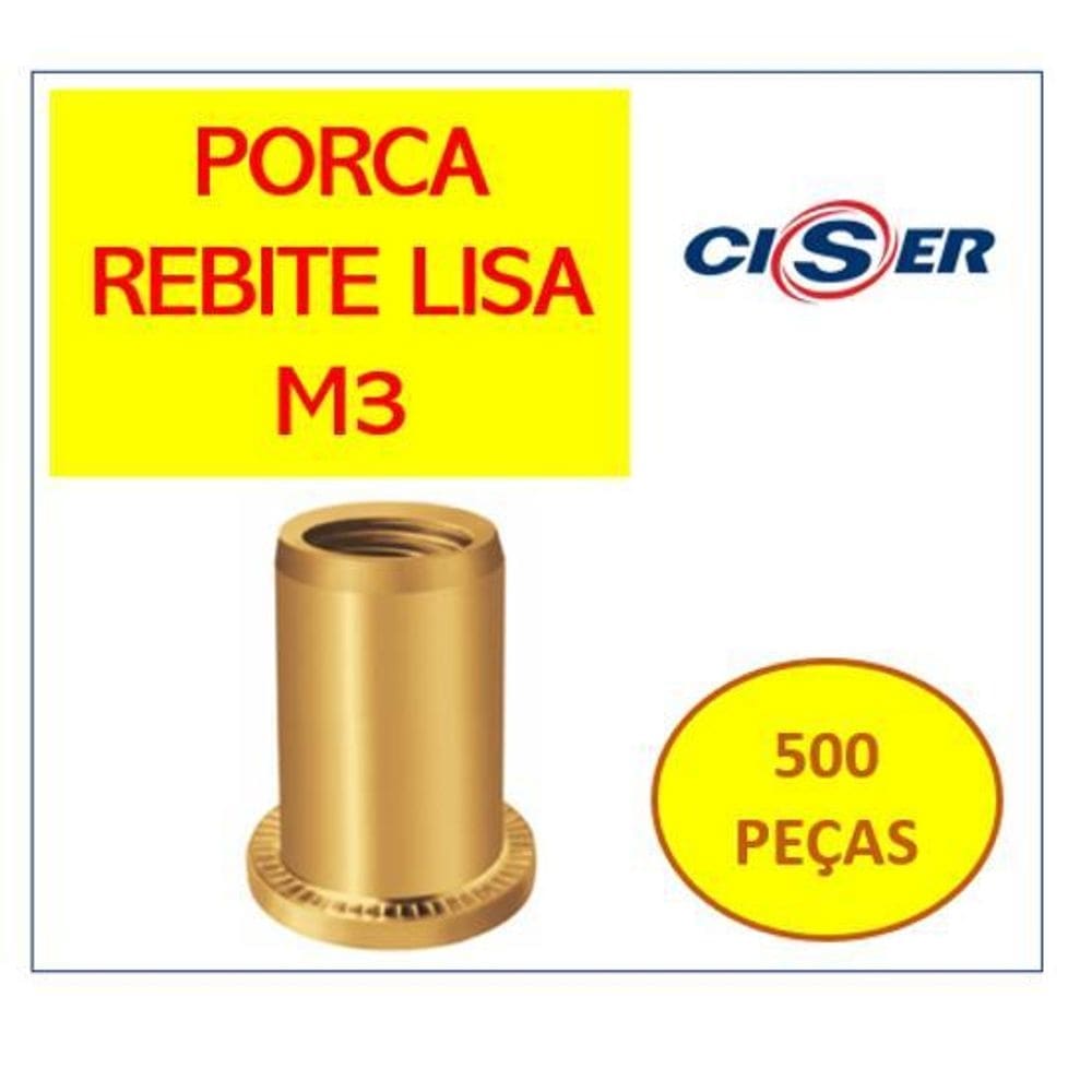 Rebite m3 porca popnut emb. 500 - easy clinch