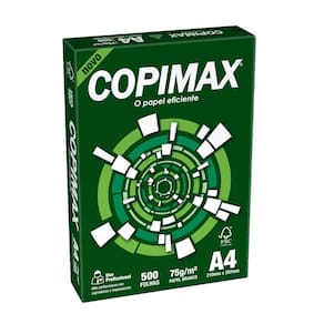Papel sulfite a4 branco 75g 500 folhas copimax