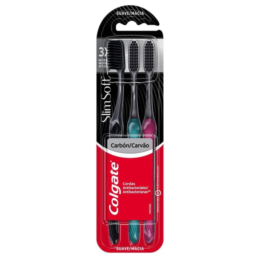 Escova de Dente Colgate Slim Soft 3 unidades
