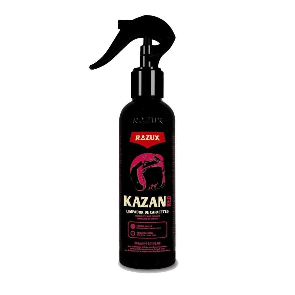 Kazan red limpador de capacetes 240ml - razux