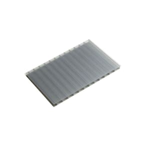 Chapa de Policarbonato Alveolar Cinza Refletivo 6mm - 1,05m x 4,00m - Importado