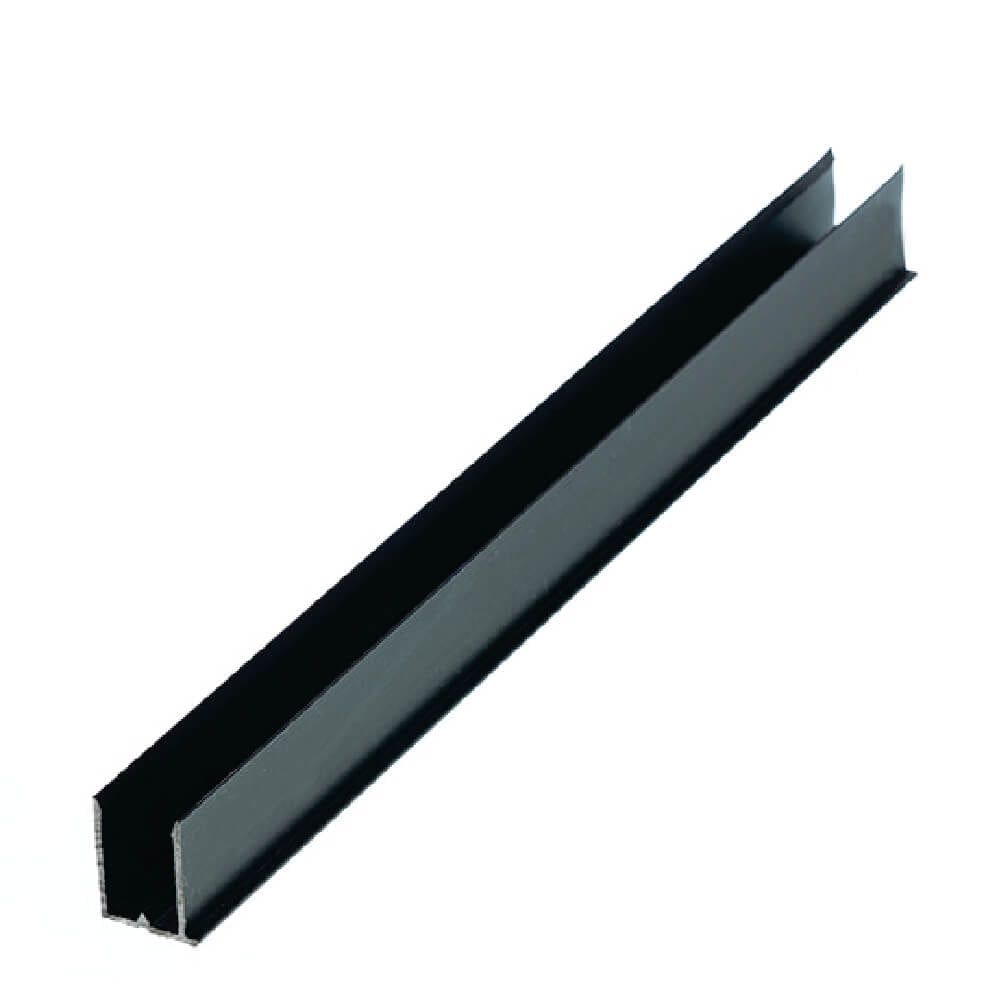 Perfil U 6mm Preto - 6,00m