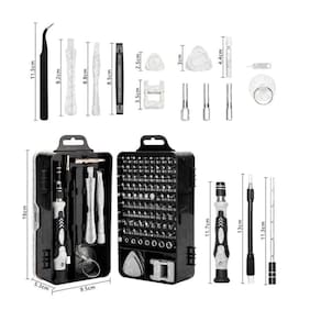 Kit Profissional Ferramentas Reparo Conjunto Chaves 115 Em 1