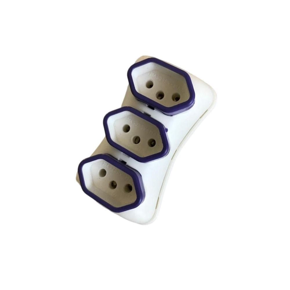 Benjamin tipo t plug adaptador 3 saídas tomadas 2p+t 20a