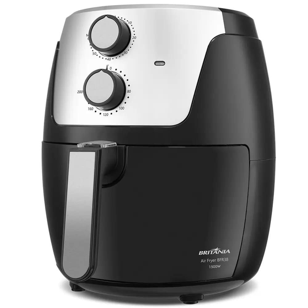Fritadeira AIR FRYER Britania 4,2L BFR38 - 63801097 PRETO/CINZA 110 VOLTS
