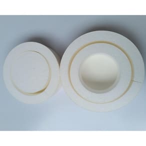 Bolo fake isopor revest. com eva sem emenda 4 and. branco