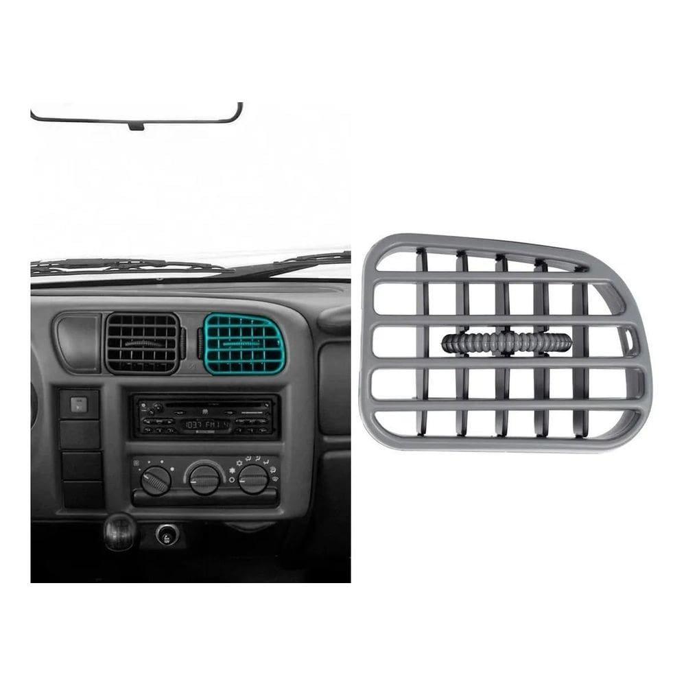 Difusor de ar s10 blazer 01 a 11 cinza central ld ap1028