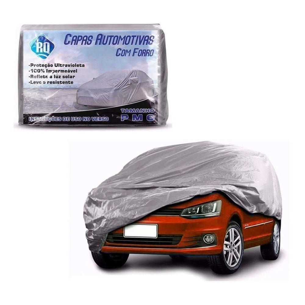 Capa carro proteção tamanho m impermeável forro central