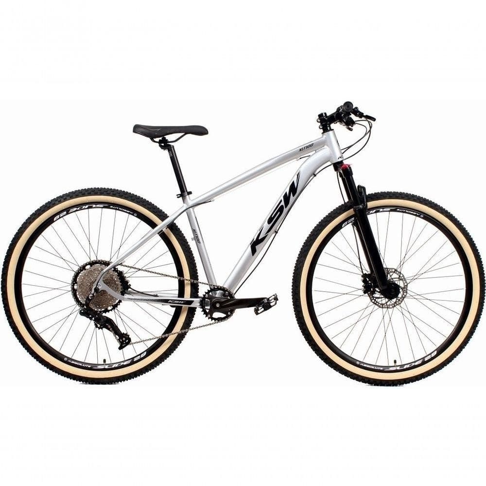 Bicicleta Aro 29 Ksw Xlt 12v Garfo Com Trava 11-50 Prata 17