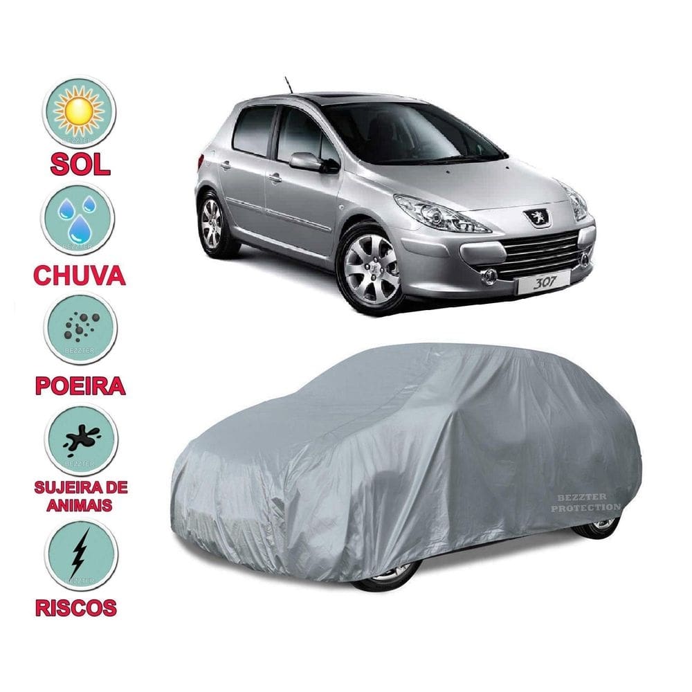Capa cobrir carro peugeot 307 impermeável proteção
