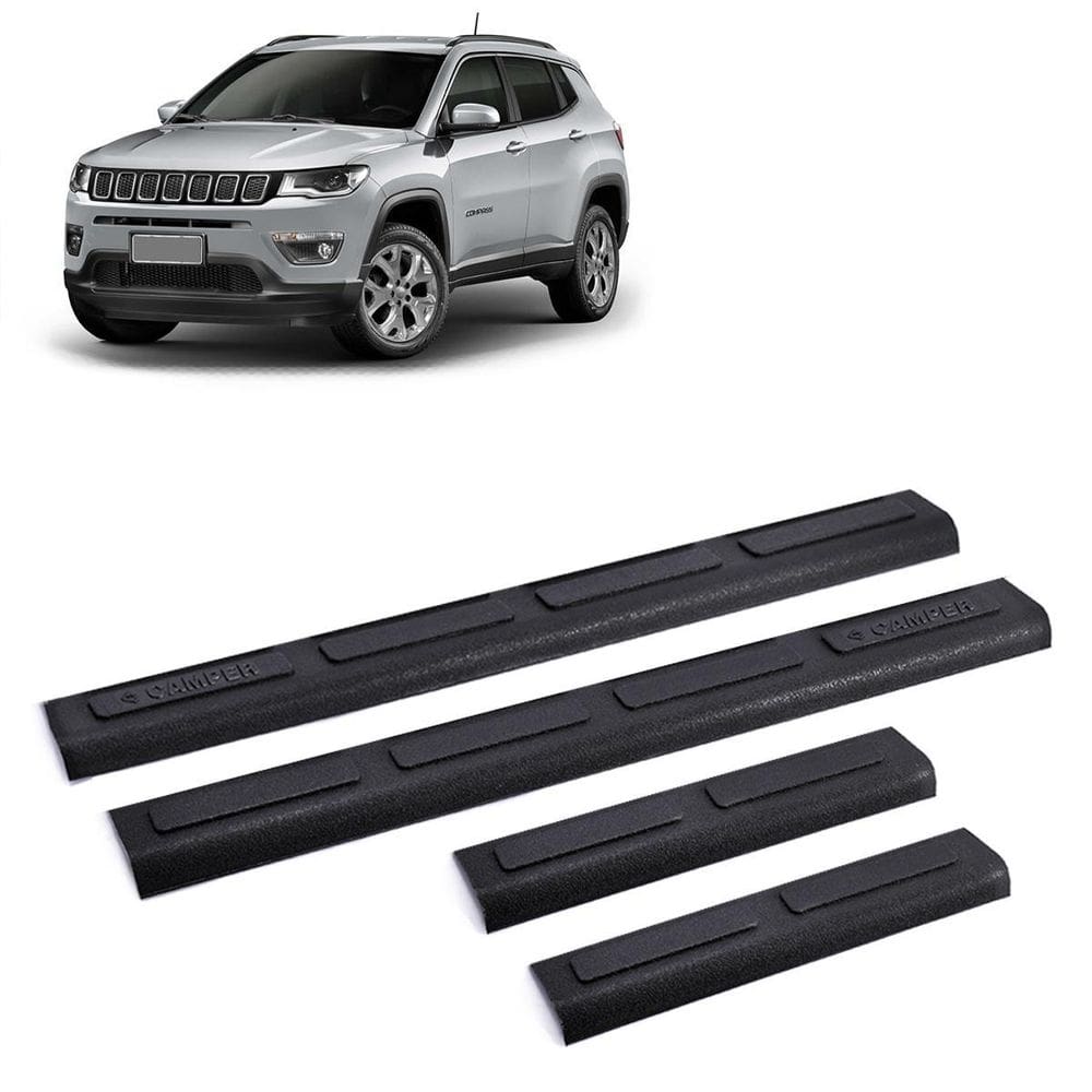 Soleira porta plástico injetado preto compass 2016 - 2023