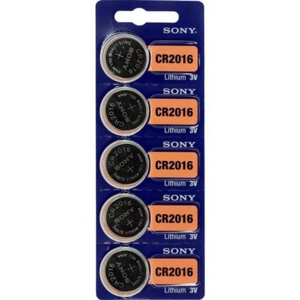 Pilha botao 3v litio cr2016 sony cartela com 5 pilhas car/5
