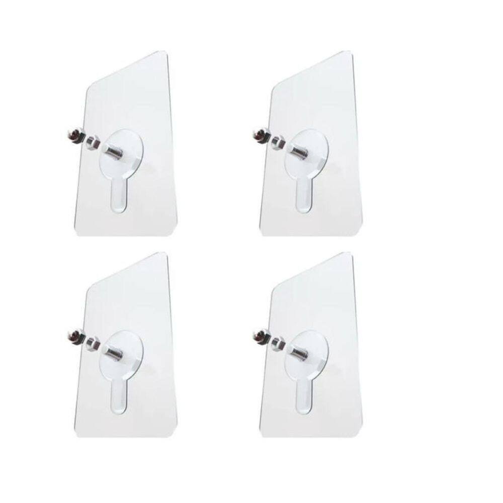 Kit 4 suporte gancho adesivo parafuso multiuso para pendurar