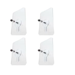 Kit 4 suporte gancho adesivo parafuso multiuso para pendurar
