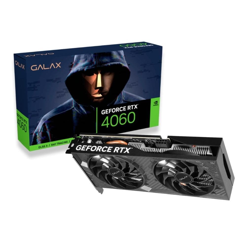 GeForce RTX 4060 8GB GDDR6 128bits - Galax 1-Click OC 2X V2 - 46NSL8MD9NXV