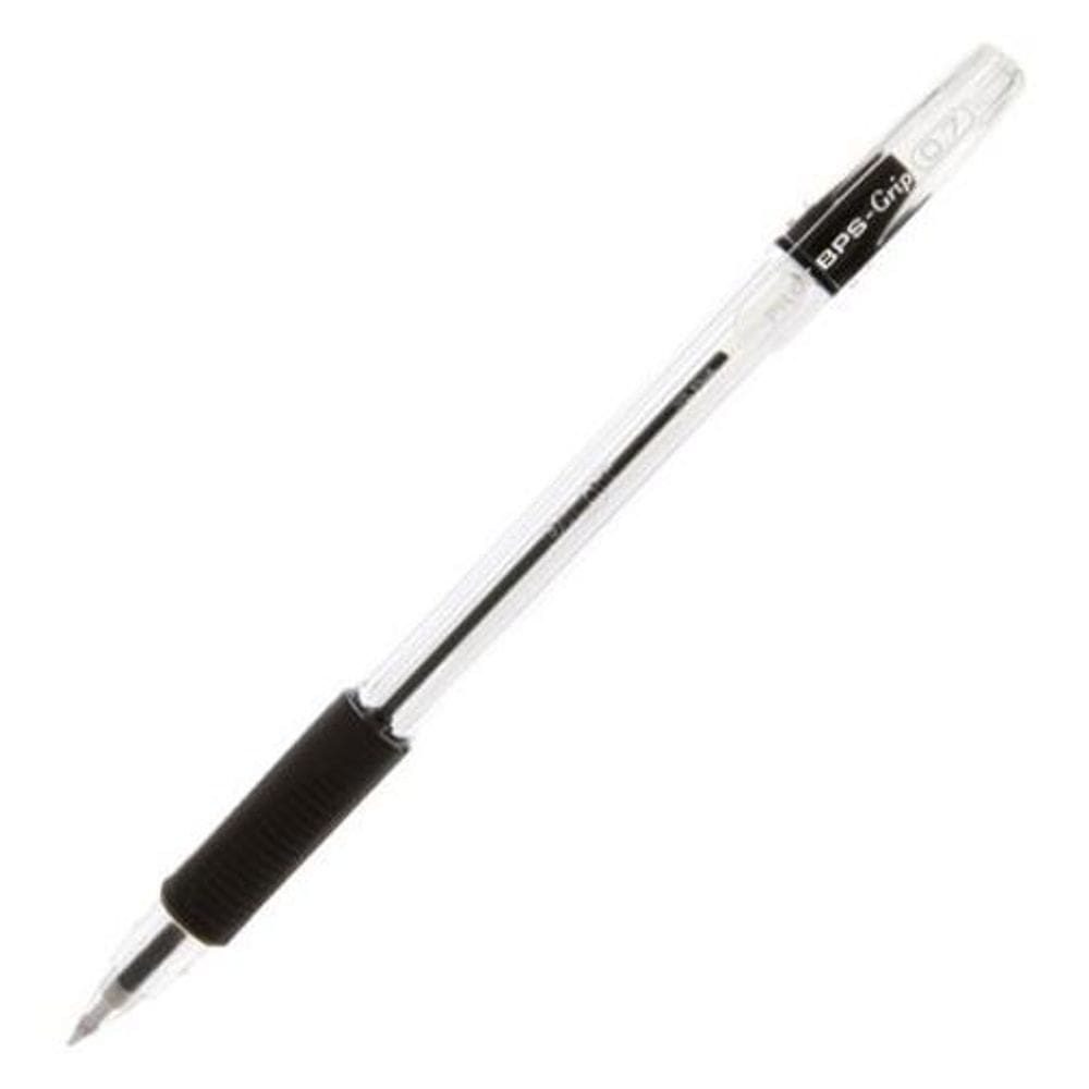 Caneta esferográfica bps grip 0.7 preta - pilot
