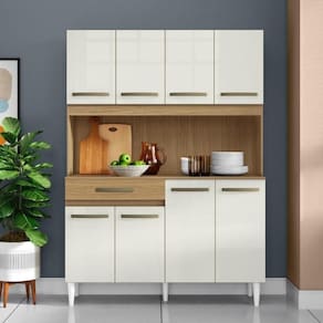 Armário de Cozinha Compacta 8 Portas Cosina 120cm