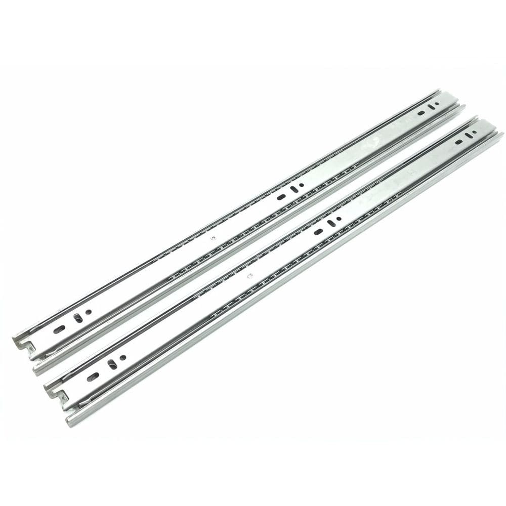 Corrediça telescópica trilho para gaveta 37 kg 35 cm hardt