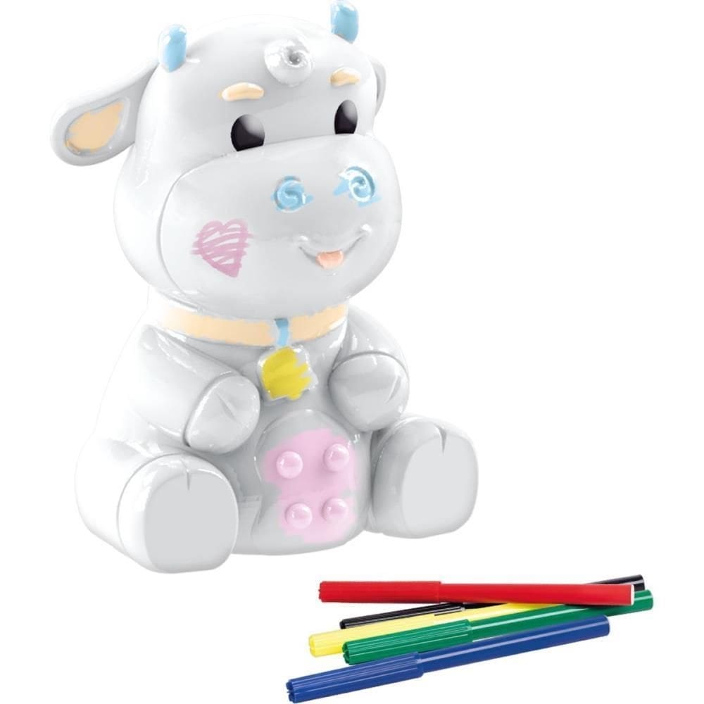 Boneco E Personagem Joy Vaquinha Pintura C/Canetin