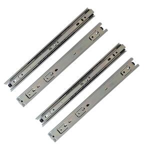 Kit 4 corrediça telescópica 40cm para gaveta trilho 2 pares