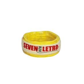 Fio cabo flexível 6 mm amarelo - 30 metros