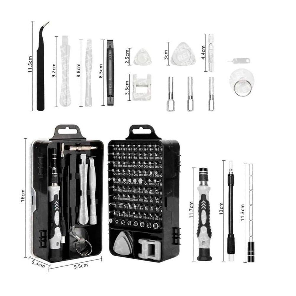 Kit De Chaves 115 Em 1 Ferramenta De Reparo Profissional