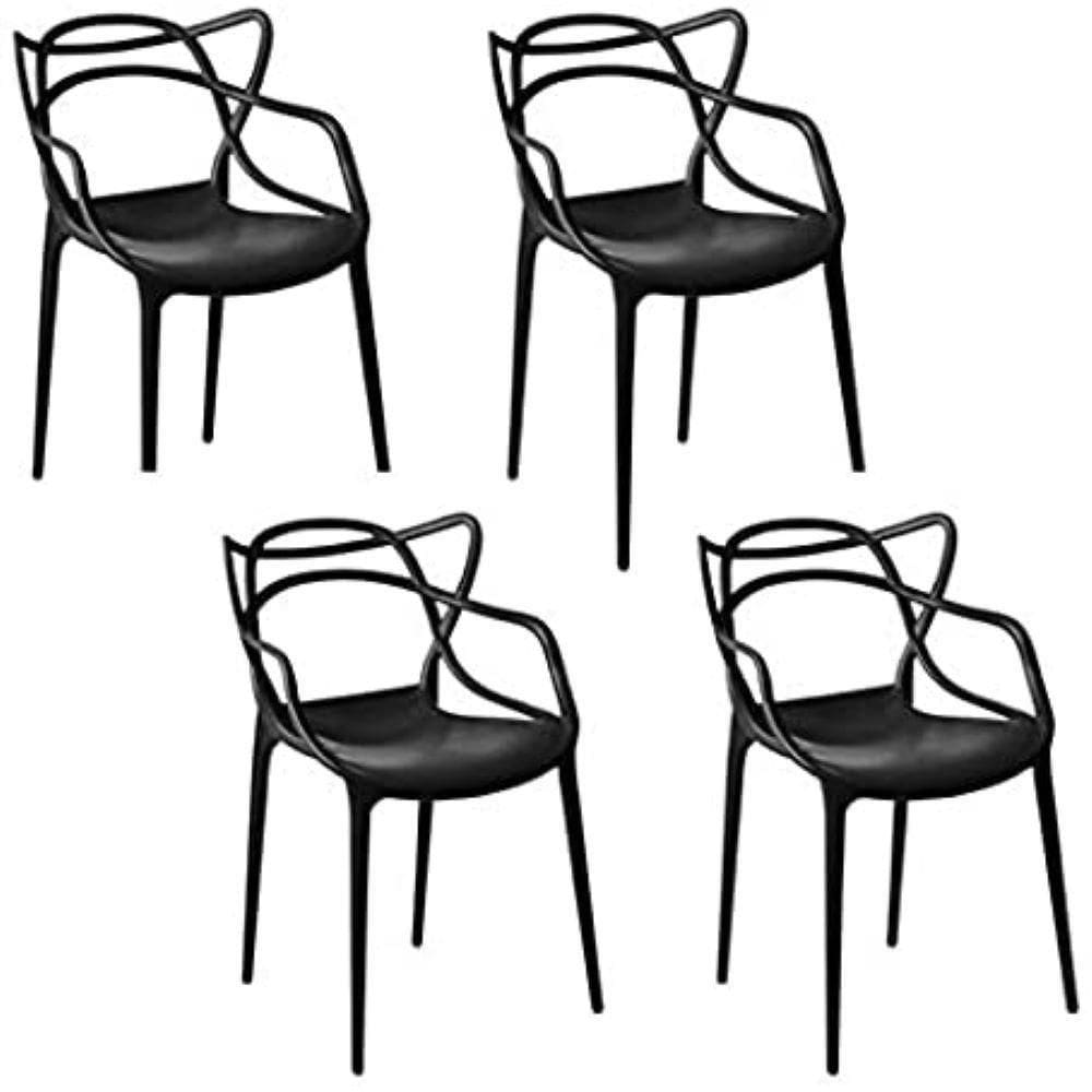 Kit 4 Cadeiras Allegra Preto