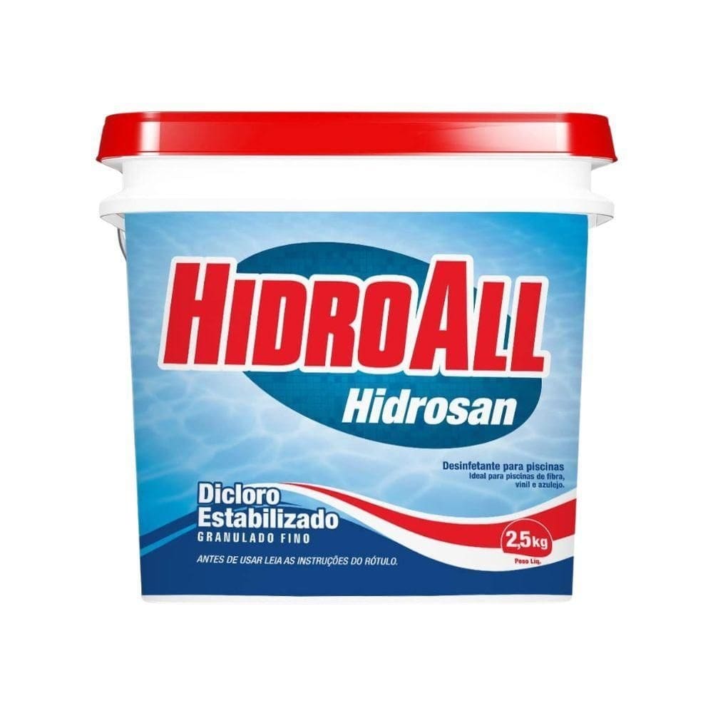 Cloro Hidrosan Plus Balde 2,5kg - Hidroall