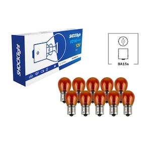 10x lampada seta pisca ré âmbar 1141a 12v 21w ba15s 01 polo