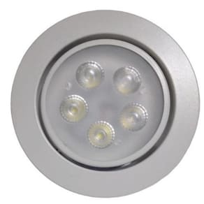 Lâmpada spot led 5w embutir redonda bco frio bivolt
