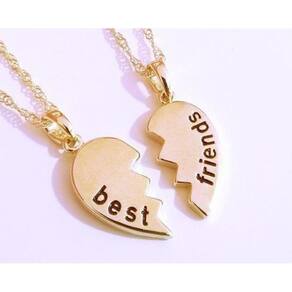 Colar Best Friends Forever Amizade Folheado Ouro 18K - B3