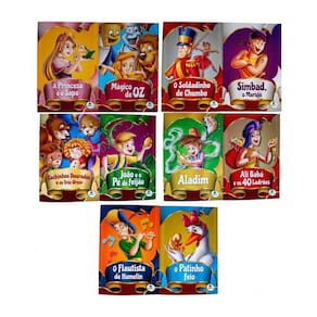 Livro infantil clássicos de sempre kit com 10 livros