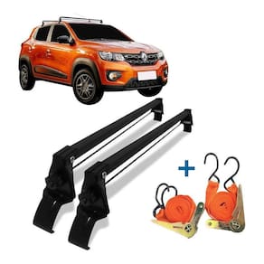 Rack De Teto Bagageiro + 2 Cintas Kwid 4 Portas Ano 17/22