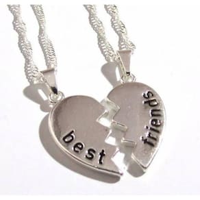 Colar Amizade Best Friends Melhores Amigas Folheada - B3